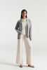 Женский чистый кашемир v Nece Grey Cardigan