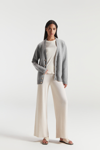 Женский чистый кашемир v Nece Grey Cardigan