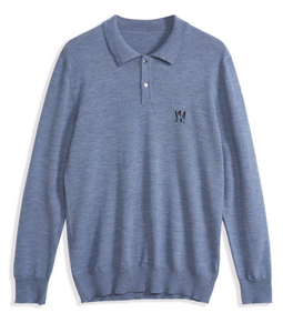 Мужской поло Pure Wool Lavender Grey Pellover