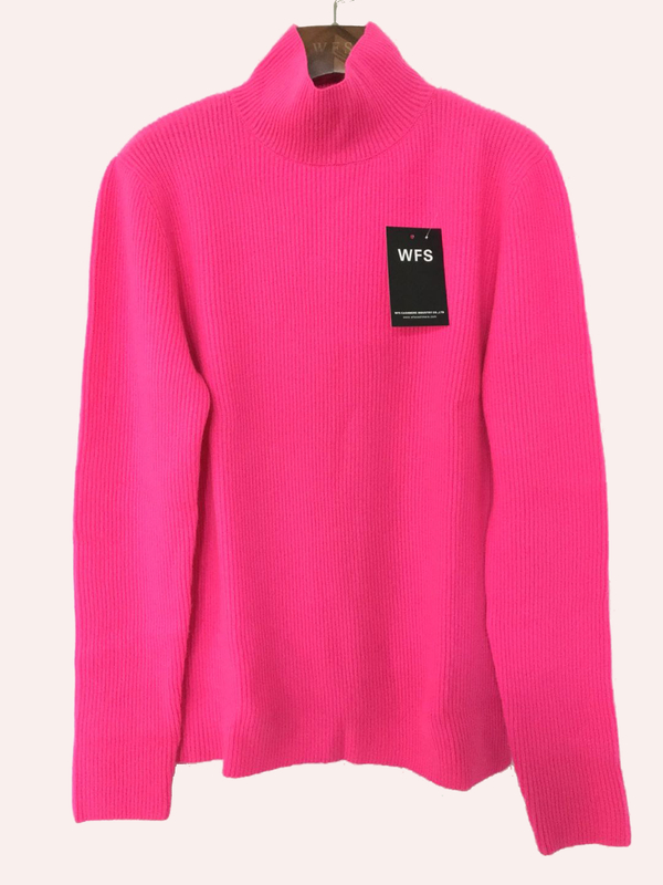 ПЛОСКИЙ СВИТЕР ИЗ КАШЕМИРА В РЕБЛИКУ