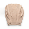 Объемный свитер из кашемира с V-образным вырезом